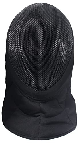 LEONARK Armoury Hema Helmet- Fencing Coach Mask - 1600N National Grade Masque - Fencing Protective Gear with Storage Bag (Detachable, M)