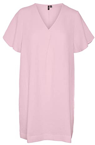 VERO MODA Damen Vmnatali Nia Short Dress WVN Kleid, Bonbon, S EU