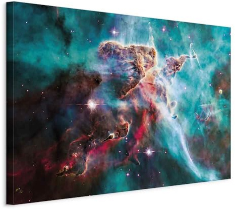 murando - Akustikbild Weltraum Kosmos Universum, Schallschutz, Wohnzimmer | Verbessert Raumakustik, reduziert Hall, ideal fürs Büro oder Wohnzimmer, hochwertige Verarbeitung, schnelle Montage, stilvoll
