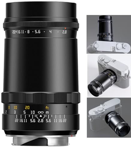 TTArtisan Objectif Bubble Bokeh F2.8 100 mm MF Full Frame pour appareils photo sans miroir uniquement pour appareils photo Leica M Mount
