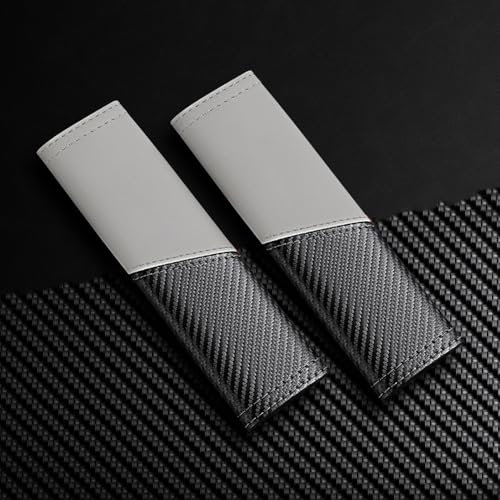 2 Stück Sicherheitsgurt Gurtpolster Auto für Mercedes Benz Mercedes-EQ EQC 350 400 EQS 450+ 580 EQV 300L 300 Langlebige Lederpolster Schulterpolster Abdeckung Sicherheitsgurtbezug Interieur Styling