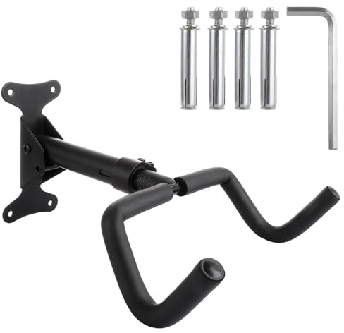 ASelected Bike Wall Mount,Black Bike Hanger With 360° Adjustable Angle And Foam Padded Protective for Indoor Garage, Wall Holder Hook For Bicycle, Road Bike, Mountain Bike