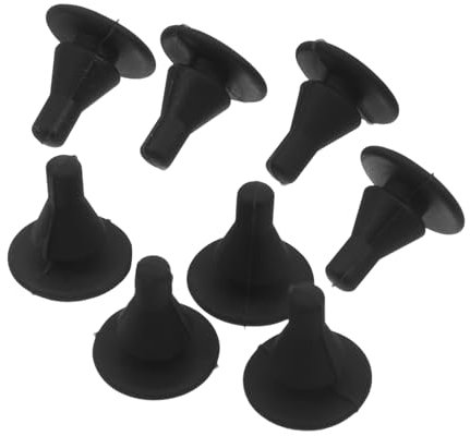 Patas de Cocina de Silicona 4, 5mm Negras, 8 Piezas para Electrodomésticos