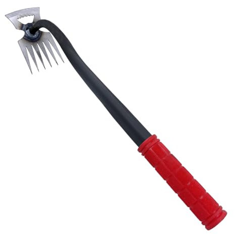 Lehood [2025 New Upgraded 2 in 1 Hardened Hollow Hoe with Long Handle,Heavy Duty Garden Hoes for Weeding Loosening Soil Digging Planting Ridging, Handy Hoe Garden Tool