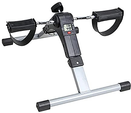 WYRMB Zusammenklappbarer Pedaltrainer, Arm- Und Beintrainer Mit Digitaler Anzeige, Heimtrainer Für Das Training Von Beinen Und Armen
