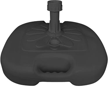 Sicignano | Base Grande per Ombrellone da Riempire, Plastica, con Tubo, capacità 14 Litri, Resistente, Compatibile con Tubo da 33 a 48 mm (1, Antracite)