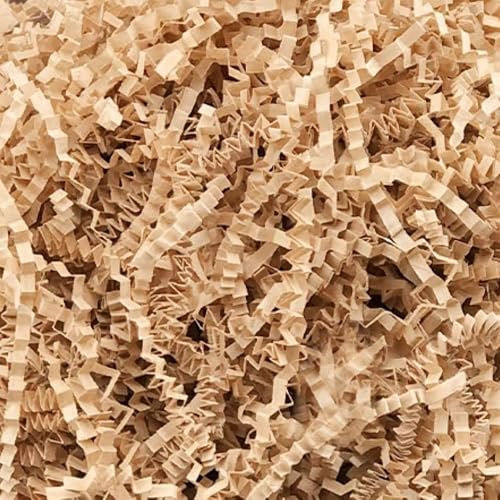 UoeRing Relleno de papel triturado de corte arrugado, 4 onzas, papel triturado kraft para envolver regalos, bolsas, bolsas de pasto de Pascua, cajas de regalo