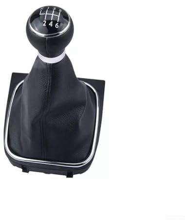 Whychstore Schaltsack und Schaltknauf Set für EOS Golf V VI für Jetta verbessert das Fahrerlebnis mit stilvollem Design (6 Gänge)