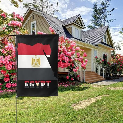 Drapeau de l'Égypte double face 28 x 40 pouces, décoration extérieure pour jardin