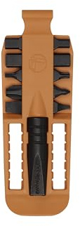 Leatherman Bit Kit #3, Naranja/Negro | 10 Puntas de Doble Cara de Acero S2, Destornillador Extraíble, Kit Compacto para Bricolaje, Camping y Reparaciones