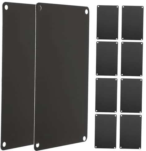 iplusmile 10piezas Letreros De Aluminio Para Bricolaje Placas Multifunción De Metal De Grosor Para Etiquetas Casa y Oficinas