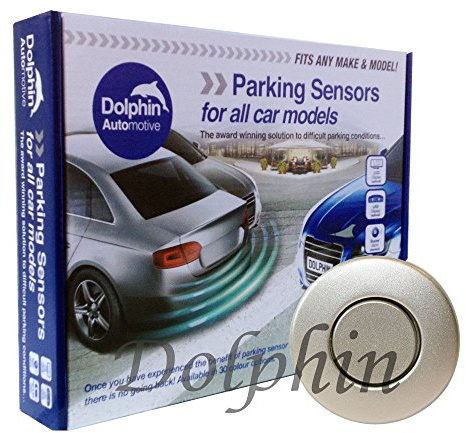 Dolphin DPS400 - Sensori di parcheggio per retromarcia, vincitore dell'Auto Express Award. 4 radar ultrasonici con kit per sistema di allarme