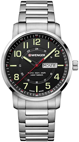 Wenger Unisex ErwachseneArmbanduhr Analog Quarz Edelstahl 01.1541.102
