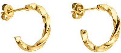 Purelei Kelani Creole Ohrringe – Damenohrringe aus langlebigem Edelstahl – Wasserfeste Ohrringe Damen – 1,5 cm Durchmesser – Modeschmuck für deinen individuellen Look