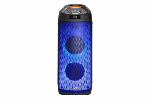 Blaupunkt Lautsprecher mit Bluetooth und Karaoke Partybox PB06DB, Schwarz