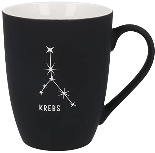 Spruchreif | Superficie morbida in silicone | Tazza con incisione su entrambi i lati costellazioni | Regali zodiacali | Tazza da caffè con incisione a costellazione | Tazza con segno zodiacale | Tazza