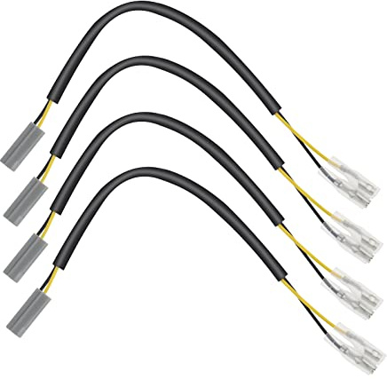 Be In Your Mind 4 x blinkers kabeladapter kompatibel med Yamaha pluggadapter motorcykel blinkerskabel ca. 22,5 cm
