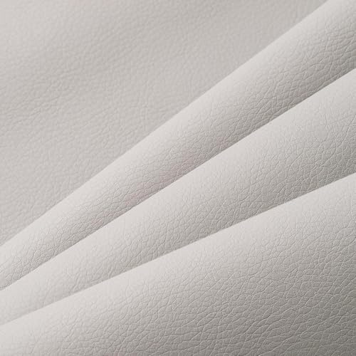 Leder Reparatur Set Patch Kit, 60 x 137cm Lederflicken Selbstklebend | Leder Selbstklebend Patch, Kunstleder Selbstklebend für Sofas, Autositze, Bürostuhl, Handtasche, Kopfteil (Hellgrau)
