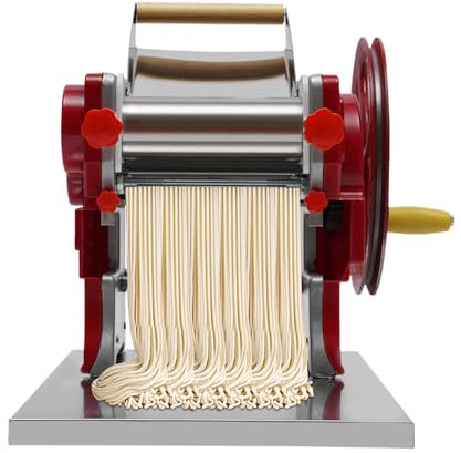 Máquina de pasta manual, de acero inoxidable, máquina de hacer pasta multifuncional para pasta, dumplings, espagueti, ravioli