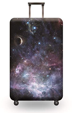 wxlmom Kofferschutzhülle XL Sternenhimmel Waschbar,Suitcase Cover Für Kinder Und Erwachsene,Elastischer Spandex-Koffer-Protector,Koffer-Abdeckungen