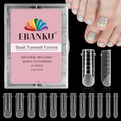 EBANKU 120 st poly gel nagelformer för tår
