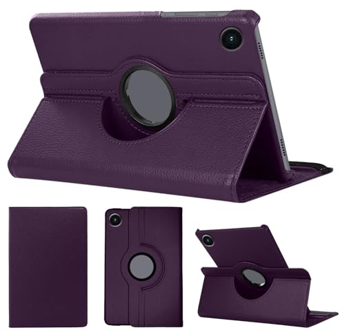 SWEIMEN Hülle Kompatibel mit Samsung Galaxy Tab A11 8.7 Tablette, PU Lederhülle 360° Drehbar Multi-Winkel Schutz Ständer Schutzhülle