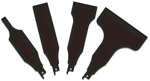 4-teiliges Schaberwerkzeug-Set aus legiertem Stahl, verschiedene Größen, für Wandkitt, Zement und Entfernung auf verschiedenen Oberflächen, Hartstahl