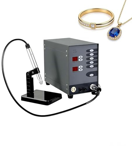 SIEEOUR Saldatore A Punti Gioielli 100w, Saldatrice Ad A-rco Ad Argon Pulsato Semi-Automatica, 50-600a, Tempo Di Saldatura Regolabile 3ms-30ms, Per Strumento Saldatura E Riparazione Gioielli