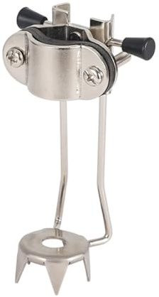 TOYZFRIENDY Embout de Canne à Glace Antidérapant en Alliage D'aluminium Argenté 5 Griffes, Accessoire de Bâton de Randonnée Hivernal, Pointe de Canne de Marche pour Glace et Neige, Crampon