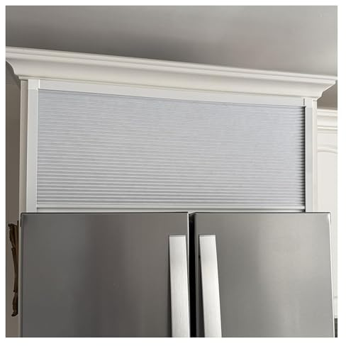 Accordion Sliding Door - White Folding Cabinet Door, No Drill Installation, Non-Woven & Metal, Ideal for Kitchen Cupboard, Wardrobe, and Closet(125x100cm/49.2x39.4)