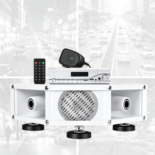 MObyat 4-vägs biltakhögtalare för reklamändamål, utomhushögtalare med olika modeller, 360°-ljud, Bluetooth-röstinspelning och uppspelning, Tf-kort/USB-port 600 W