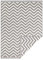 NORTHRUGS Alfombra para Interior y Exterior, 120 x 170 cm, Reversible, Resistente a la Intemperie, diseño Moderno en Zigzag, para balcón, terraza, jardín, jardín de Invierno, salón, Resistente al