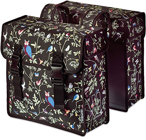 Basil Doppelpacktasche Wanderlust - Double Bag 35L 2X 17,5L Charcoal 176+Flicken