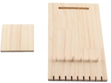 Zerodis Espositore per gioielli a 9 slot, portaoggetti in legno Collana Supporto per braccialetto Torri per gioielli Organizzatore Accessorio Strumento per la casa