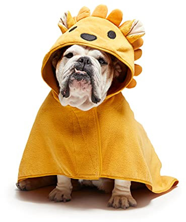 Barkbox Premium saugfähiges Hundehandtuch – schnell trocknender Kapuzen-Bademantel für Bade- und Strandausflüge, luxuriöser & weicher Hunde-Bademantel/Handtuch für alle Rassen, schnell trocknendes