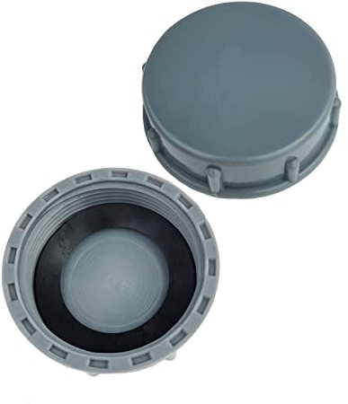 Qrity 2 Pezzi Tappo per Tubo di Scarico per Lavello da Cucina Tappo per Tubo Filettatura Femmina da 45 mm G1½ per Sigillare Giunti e Estremità dei Tubi