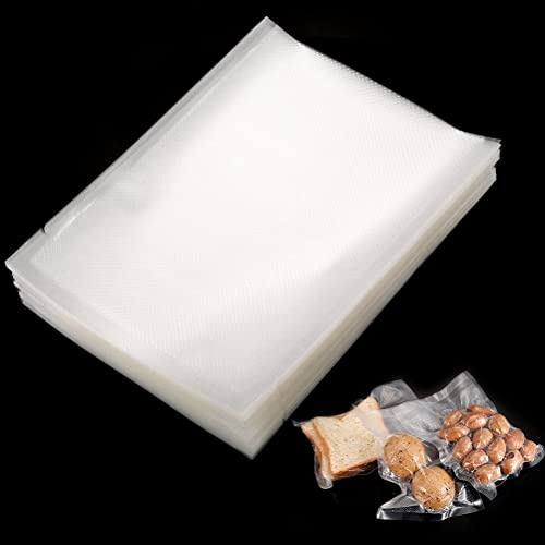 100 Vacuum Sealer Bags 15 x 20 Cm, Pre-Cut Textured Food Storage Bags | Food-Grade PA+PE, BPA Free, For Freezing, Microwaving and Sous Vide, Fits Most Vacuum Sealers