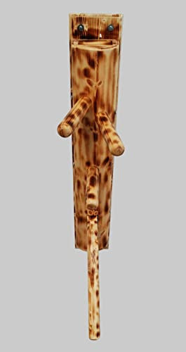 Wing Chun Halbkreisförmige Wooden Dummy with Leg (08 Rustic Edition)