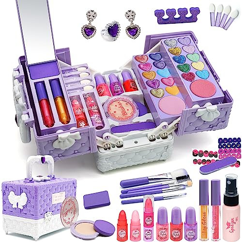 Juego de Maquillaje Infantil para Niñas - Set de Regalo y Juguetes para 4 a 12 Años