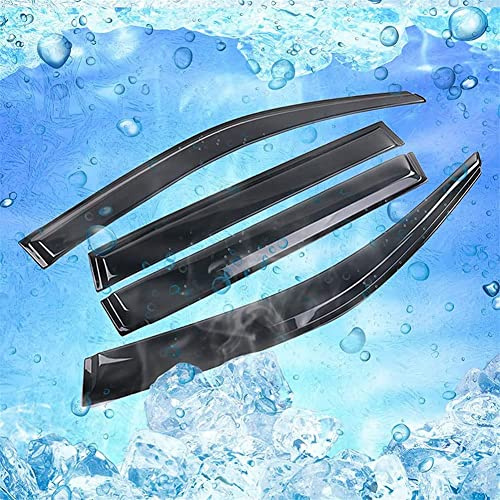Windabweiser für V-W Tiguan MK1 5N 2007-2016, Auto Seitenscheiben Vorn und Hinten Regenschutz Regenabweiser Fenster KabinenzubehöR Smoke Rain Visor Guard Modify ZubehöR