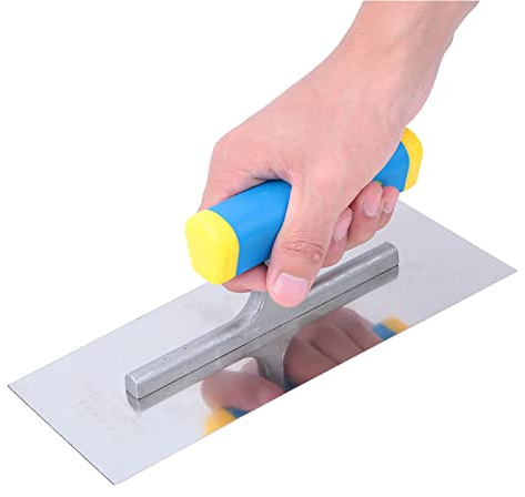 Plaster Trowel Concrete Trowel Skim Trowel Plaster Putty Finishing Trowel Professional Stainless Steel Square Corners Construction Tools (240mm)
