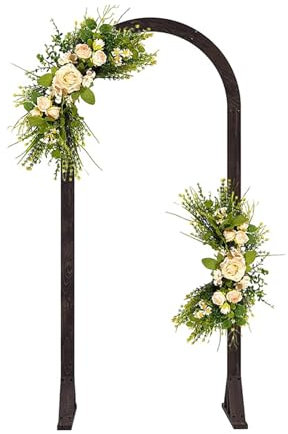 Arche de Jardin, Arche en Bois, Arche de Mariage, Arche de Mariage Rustique, Support de Toile de Fond Rond, for cérémonie de Mariage, fête d'anniversaire, Douche Nuptiale, Anniversaire.