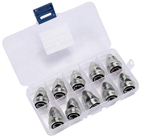 Cake Decorating Piping Tips,P80 Plasma Electrode Tip Nozzle 20pcs Plasma Cutter Torch Electrode Nozzle Combination Set with Storage Box (Color : 1.5mm Ordinary Nozzle) ( Color : 1.3mm Thickened Nozzle