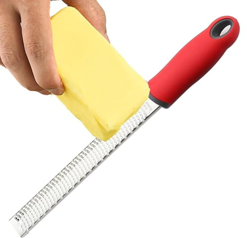 Duroecsain Karottenreibe, Handkäsereibe - Kartoffelzerkleinerer, Käsesortierer, Zitronenschale - Blockkäsereibe, Lebensmittelreibe-Zerkleinerer mit Schutzhülle für Küchenobst und Gemüse