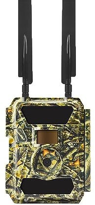 RKYRRKI Caméra de Surveillance de la Faune 24 MP 4G GPS Cloud Service Cellulaire Caméra de Surveillance de gibier Sauvage Pièges sans LED Brillantes Objectif Grand Angle pour la Chasse