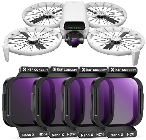 K&F CONCEPT ND Filter Set, ND8 ND16 ND32 ND64 für DJI Flip/Lito X1