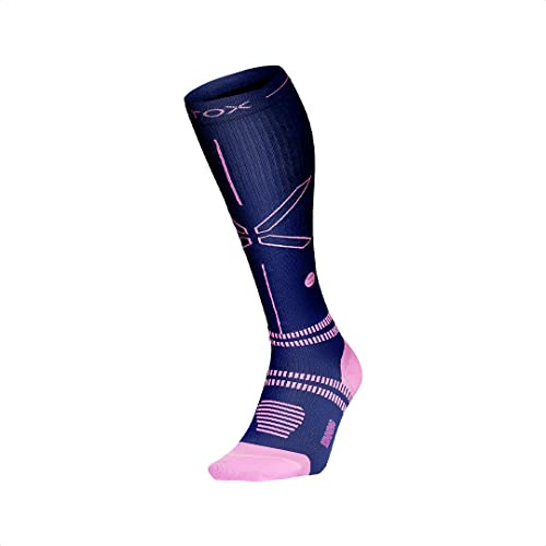 STOX Energy Socks Laufsocken Damen, Kompressionsstrümpfe Running | Kompressionssocken Klasse 2 Laufen, Compression Socks Women, Stützstrümpfe, Kniestrümpfe, Socken Sport, Anti-Blasen, Nahtlos