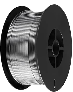Gasloser Fluxkern MIG Draht E71T-GS MIG Schweißdraht, 0,035/0,035/0,03 Zoll (1,0/0,8 mm) Spule, Kohlenstoffstahl, kompatible Projekte (0,8 mm, 1 kg)