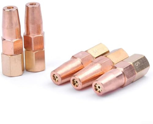 Oxy Propan-Schweißdüse, 5 Messingspitzen für H016 Brenner, hervorragend zum Biegen von Metall (1,3 mm)