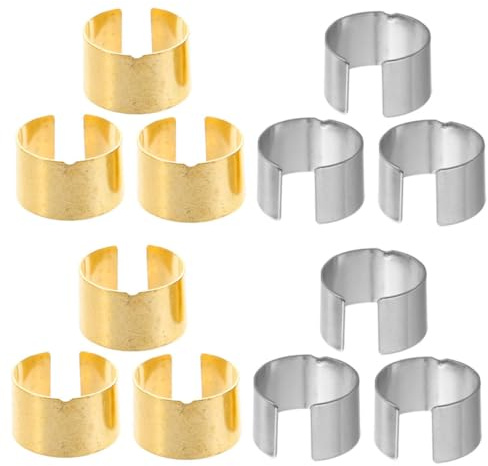 Cabilock 12pcs Battery Post Shims Battery Terminal Adaptor Sleeves for Positive Negative Post Car Audio Accessories Automotive Use